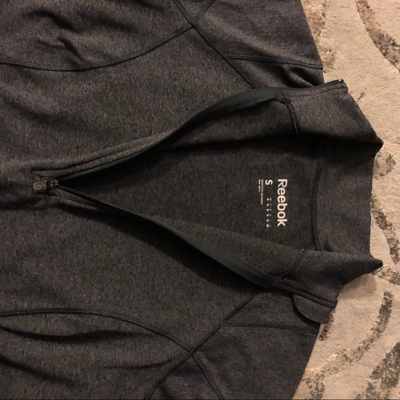 Gray Reebok Small Running Track Jacket - Picture 3 of 4